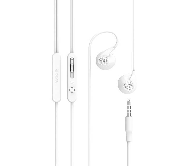 Devia Ripple D2 White In-Ear (EarPods) Headphones για Κλήσεις & Μουσική Devia Ripple D2 White In-Ear (EarPods) Headphones για Κλήσεις & Μουσική