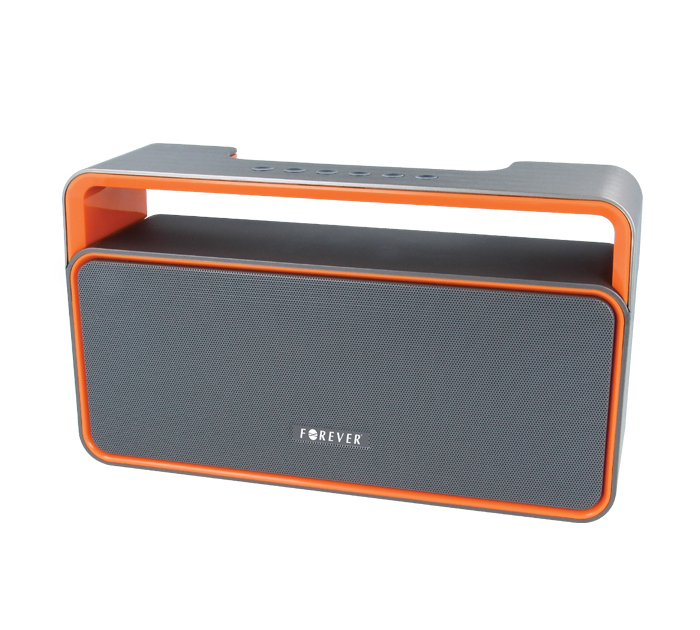 Forever BS-600 Grey/Orange Bluetooth Speaker + Speakerphone + microSD Slot + USB Stick + Line-in + FM Radio Forever BS-600 Grey/Orange Bluetooth Speaker + Speakerphone + microSD Slot + USB Stick + Line-in + FM Radio