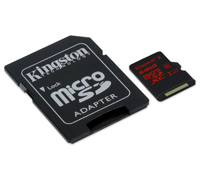 Kingston 4K High-Speed microSDHC/SDXC 64GB UHS-I Speed Class 3 (U3) SDCA3/64GB Kingston 4K High-Speed microSDHC/SDXC 64GB UHS-I Speed Class 3 (U3) SDCA3/64GB