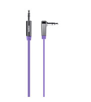 Belkin AV10128cw03-PUR Flat AUX Cable: Καλώδιο μουσικής 3.5mm --> 3.5mm Belkin AV10128cw03-PUR Flat AUX Cable: Καλώδιο μουσικής 3.5mm --> 3.5mm