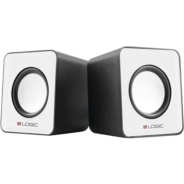 LOGIC LS-09 WHITE STEREO 2.0 SPEAKERS (Στερεοφωνικά ηχεία 20, 2 x 3W, σε λευκό ...) LOGIC LS-09 WHITE STEREO 2.0 SPEAKERS (Στερεοφωνικά ηχεία 20, 2 x 3W, σε λευκό ...)