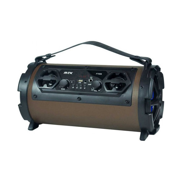 MTK FT999 Multimedia Speaker Brown: Bluetooth + Line-in + microSD + USB + FM Radio + Karaoke + Microphone MTK FT999 Multimedia Speaker Brown: Bluetooth + Line-in + microSD + USB + FM Radio + Karaoke + Microphone
