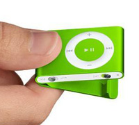 Soultronic MP21 Mini Fashion Clip Metal MP3 Player & microSD Slot Green