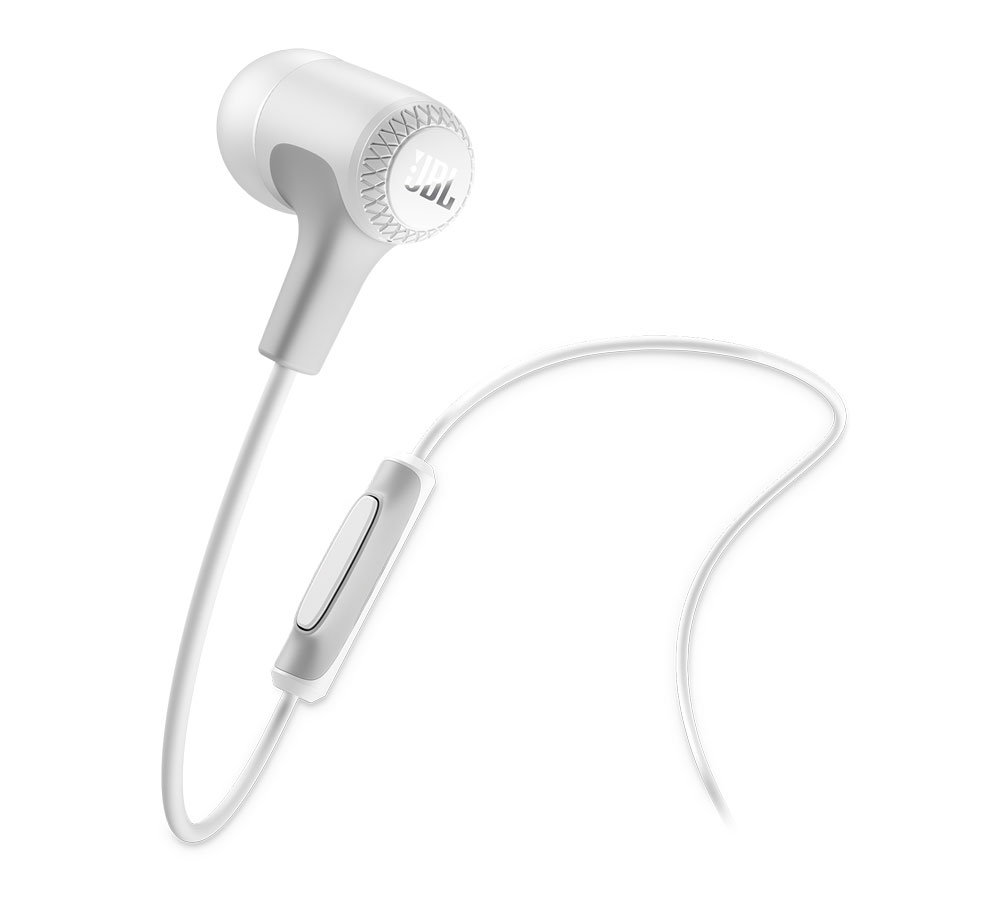 JBL E15 White In-Ear Headphones + JBL Signature Sound + Single button remote/mic (κλήσεις & μουσική με fabric καλώδιο) JBL E15 White In-Ear Headphones + JBL Signature Sound + Single button remote/mic (κλήσεις & μουσική με fabric καλώδιο)