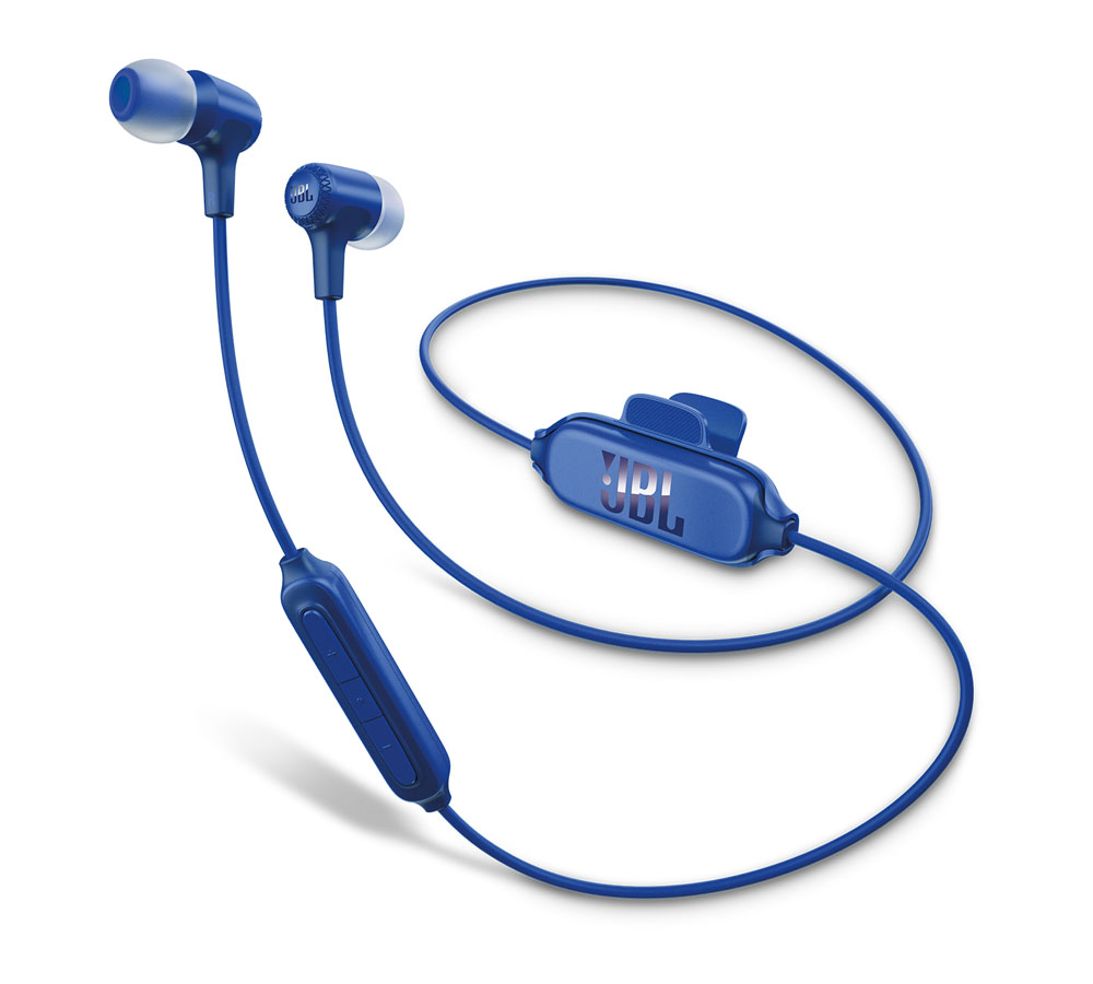 JBL E25BT Blue: In-ear Bluetooth Headphones + 3-Button Remote + JBL Signature Sound + Neck Clip + Θήκη Μεταφοράς JBL E25BT Blue: In-ear Bluetooth Headphones + 3-Button Remote + JBL Signature Sound + Neck Clip + Θήκη Μεταφοράς