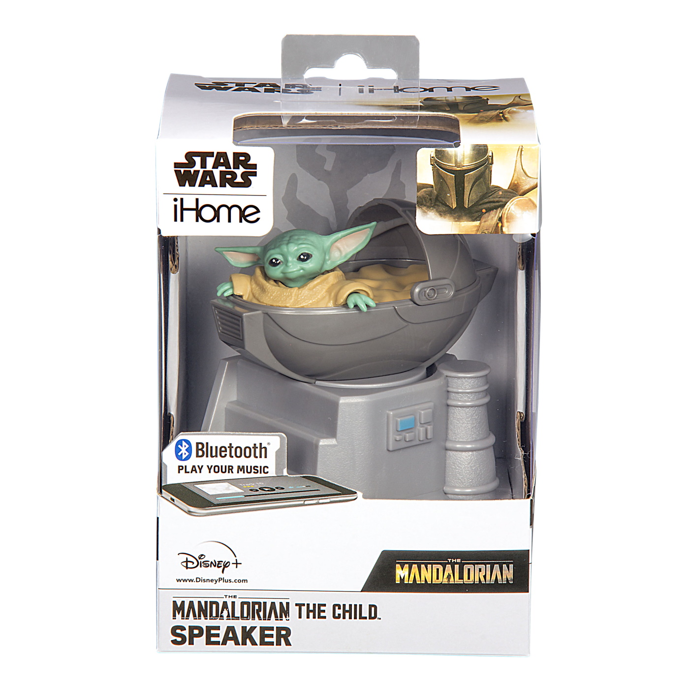 eKids Star Wars Mandalorian The Child (Baby Yoda) Bluetooth Speaker | Officially Licensed | Small But Loud & Crystal Clear