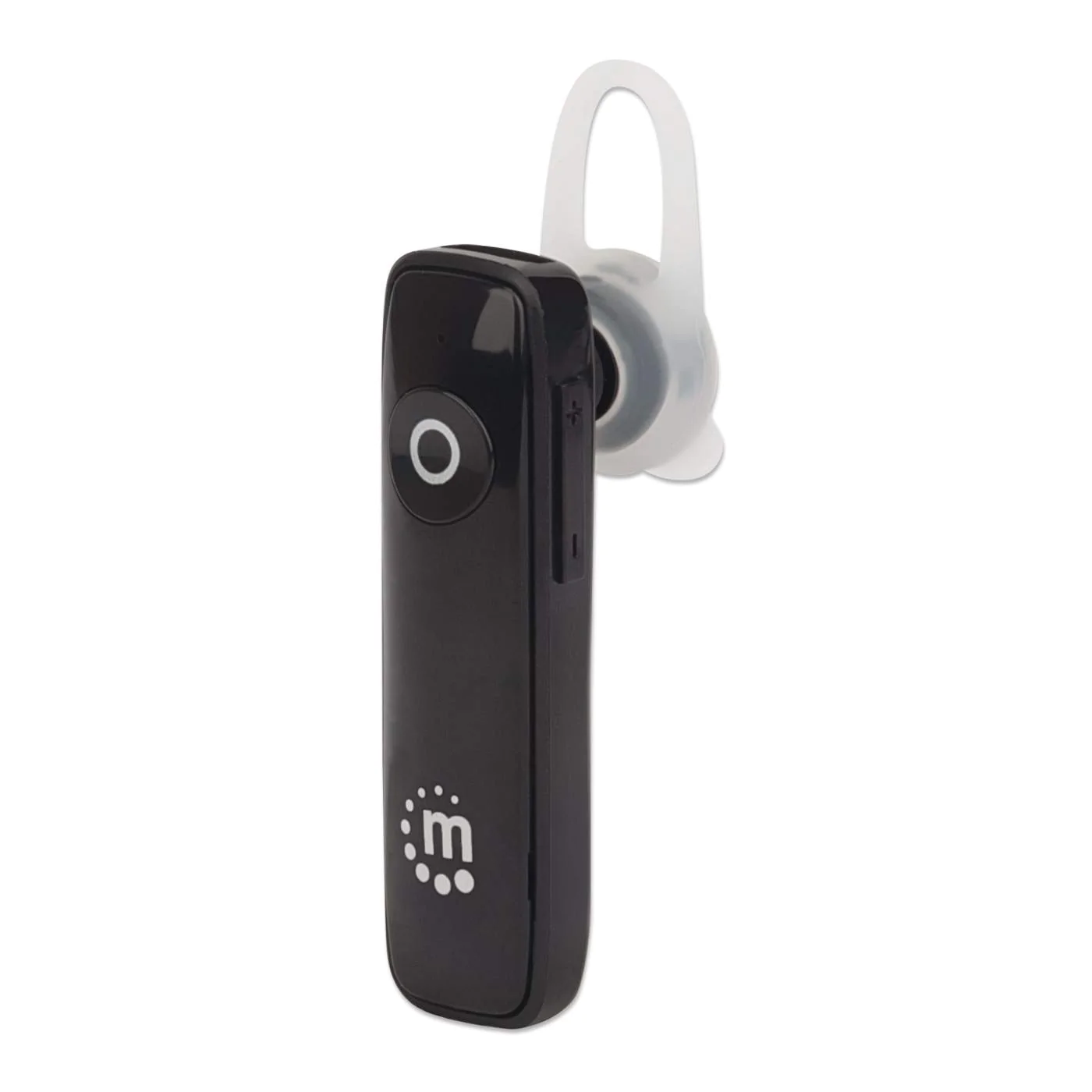 Manhattan 179614 Bluetooth Headset | In-ear + ear hook | Integrated Controls | High-capacity Battery