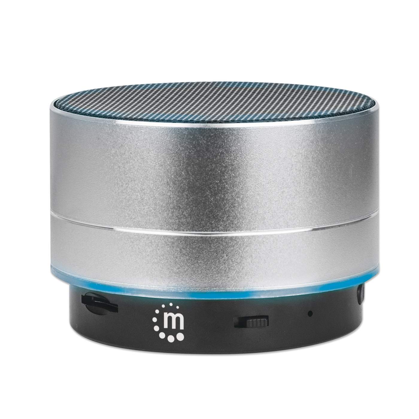 Manhattan 165327 Metallic LED Bluetooth Speaker | Bluetooth + Line-in + microSD + USB + Handsfree + LED Party Lights Manhattan 165327 Metallic LED Bluetooth Speaker | Bluetooth + Line-in + microSD + USB + Handsfree + LED Party Lights
