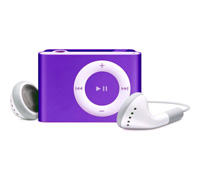 Soultronic MP21 Mini Fashion Clip Metal MP3 Player & microSD Slot Purple