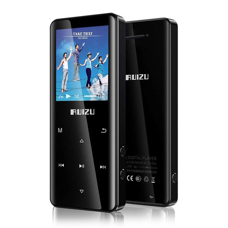 RUIZU D51 Audio & Video Player 8GB | TFT 1.8" + Touch Buttons + Bluetooth + FM Radio +   +  