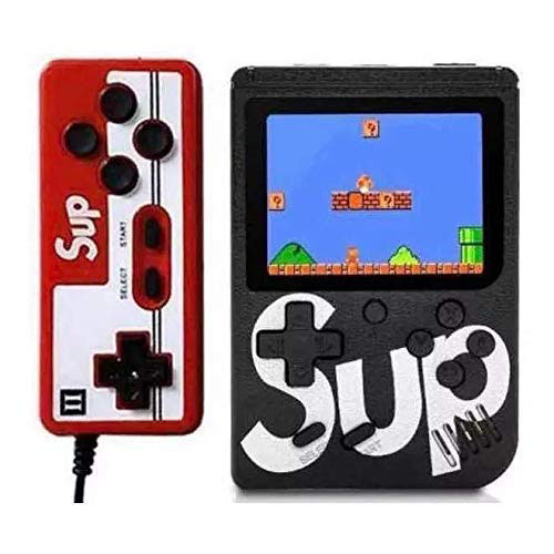 Soultronic Sup Game Box Plus Black + Χειριστήριο για 2ο Παίκτη | Ρετρό Κονσόλα με 400 Παιχνίδια | Οθόνη 3.0'' + Ηχείο + ΤV-Out Soultronic Sup Game Box Plus Black + Χειριστήριο για 2ο Παίκτη | Ρετρό Κονσόλα με 400 Παιχνίδια | Οθόνη 3.0'' + Ηχείο + ΤV-Out