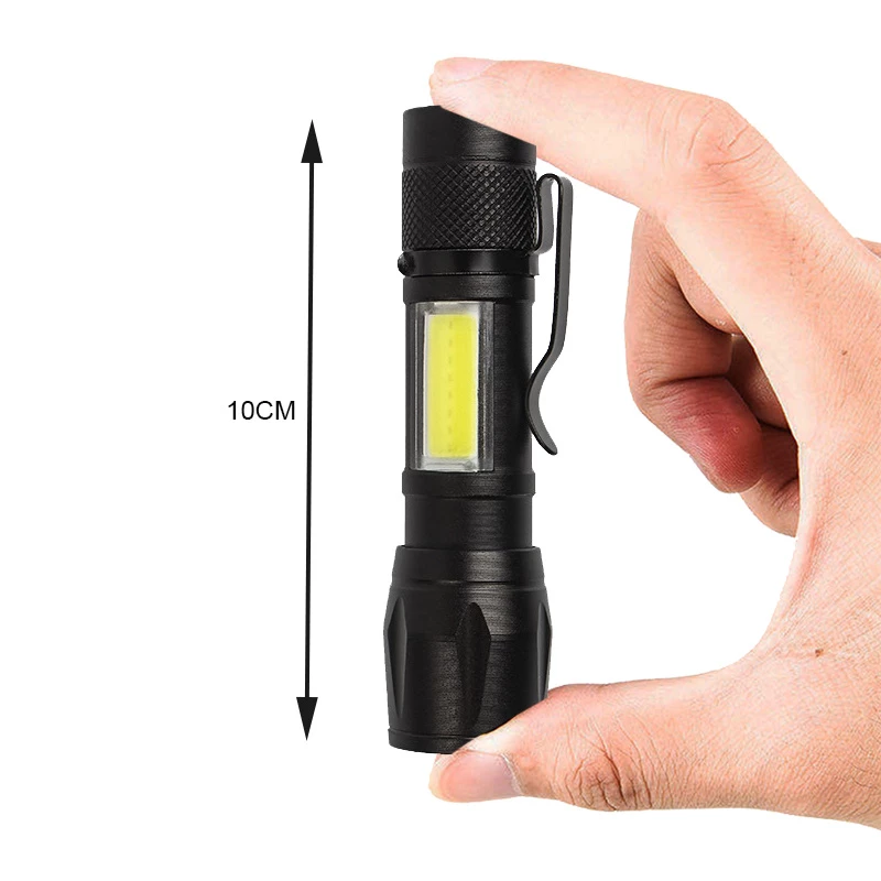 Tangda TOR11 3W+2W 500 Lumens LED Flashlight | Φακός + Strobe + Πλευρικός Φακός Εργασίας | Zoomable + Waterproof Tangda TOR11 3W+2W 500 Lumens LED Flashlight | Φακός + Strobe + Πλευρικός Φακός Εργασίας | Zoomable + Waterproof