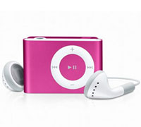 Soultronic MP21 Mini Fashion Clip Metal MP3 Player & microSD Slot Pink