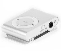 Soultronic MP21 Mini Fashion Clip Metal MP3 Player & microSD Slot Silver