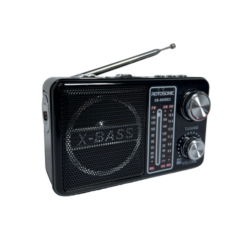 Waxiba XB-895REC Black Portable Bluetooth Speaker with FM/AM/SW Radio + microSD + USB + Φακός + Ηχογράφηση Waxiba XB-895REC Black Portable Bluetooth Speaker with FM/AM/SW Radio + microSD + USB + Φακός + Ηχογράφηση