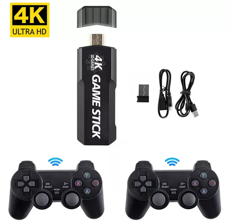 Andowl Q-GS980 HDMI TV Game Stick | 3.000+ παιχνίδια με 2 Gamepad | 4K Ultra HD Andowl Q-GS980 HDMI TV Game Stick | 3.000+ παιχνίδια με 2 Gamepad | 4K Ultra HD