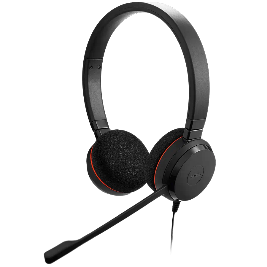 Jabra Evolve 20 Stereo Professional Headset | Noise-cancelling | Comfortable Design | Call Control Unit | USB Plug-and-play