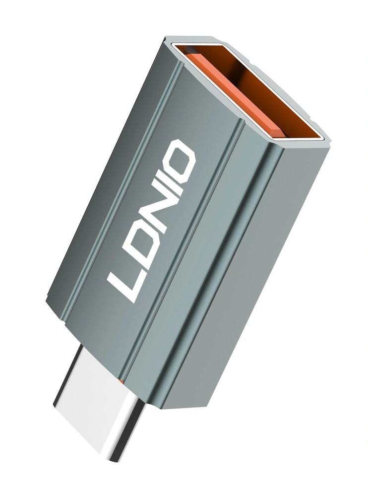 Ldnio (LC140) Type-C On-The-Go USB Host OTG Adapter Grey