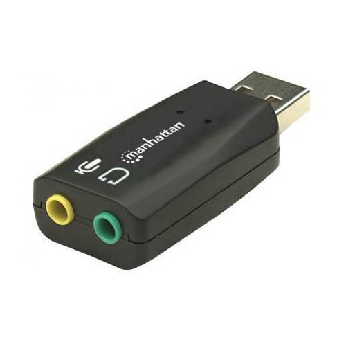 Manhattan (150859) Sound Adapter | Hi-Speed USB 2.0 | 3D 5.1