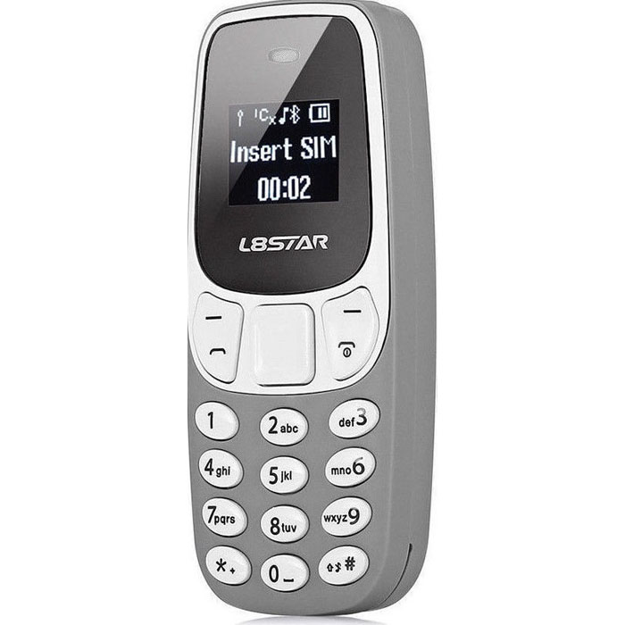 L8Star BM10 Dual Sim Mobile Phone Grey  Bluetooth &  