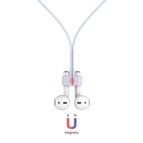 Strap Λαιμού Σιλικόνης AhaStyle PT74 Apple AirPods Magnetic Γαλάζιο (X001WSFFLB) Strap Λαιμού Σιλικόνης AhaStyle PT74 Apple AirPods Magnetic Γαλάζιο (X001WSFFLB)