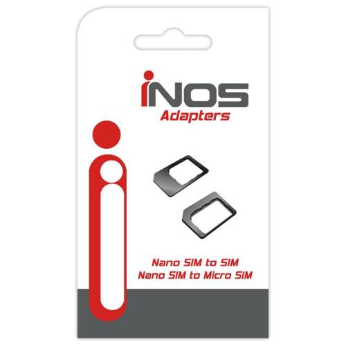 Αντάπτορες inos Nano SIM σε Micro SIM και Nano SIM σε SIM (5205598045333) Αντάπτορες inos Nano SIM σε Micro SIM και Nano SIM σε SIM (5205598045333)