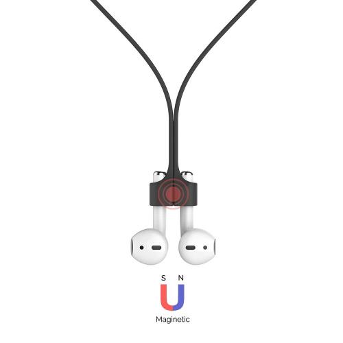 Strap Λαιμού Σιλικόνης AhaStyle PT74 Apple AirPods Magnetic Μαύρο (X001WSFFBK) Strap Λαιμού Σιλικόνης AhaStyle PT74 Apple AirPods Magnetic Μαύρο (X001WSFFBK)