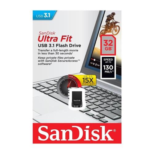 USB 3.1 Flash Disk SanDisk Ultra Fit SDCZ430 USB A 32GB 130MB/s (619659163402) USB 3.1 Flash Disk SanDisk Ultra Fit SDCZ430 USB A 32GB 130MB/s (619659163402)