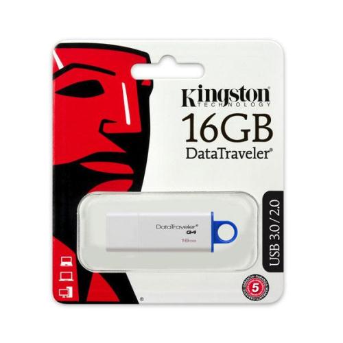USB 3.1 Flash Disk Kingston DT G4 16GB Λευκό - Μπλέ (740617220452) USB 3.1 Flash Disk Kingston DT G4 16GB Λευκό - Μπλέ (740617220452)