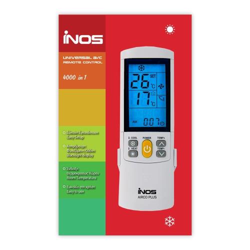 Τηλεχειριστήριο inos για Κλιματιστικά AIRCO PLUS 4000 in 1 (5205598122058) Τηλεχειριστήριο inos για Κλιματιστικά AIRCO PLUS 4000 in 1 (5205598122058)