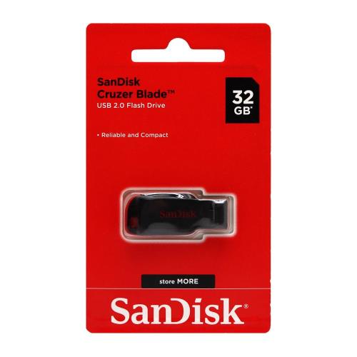 USB Flash Disk SanDisk Cruzer Blade SDCZ50 USB A 32GB Μαύρο (619659069193) USB Flash Disk SanDisk Cruzer Blade SDCZ50 USB A 32GB Μαύρο (619659069193)
