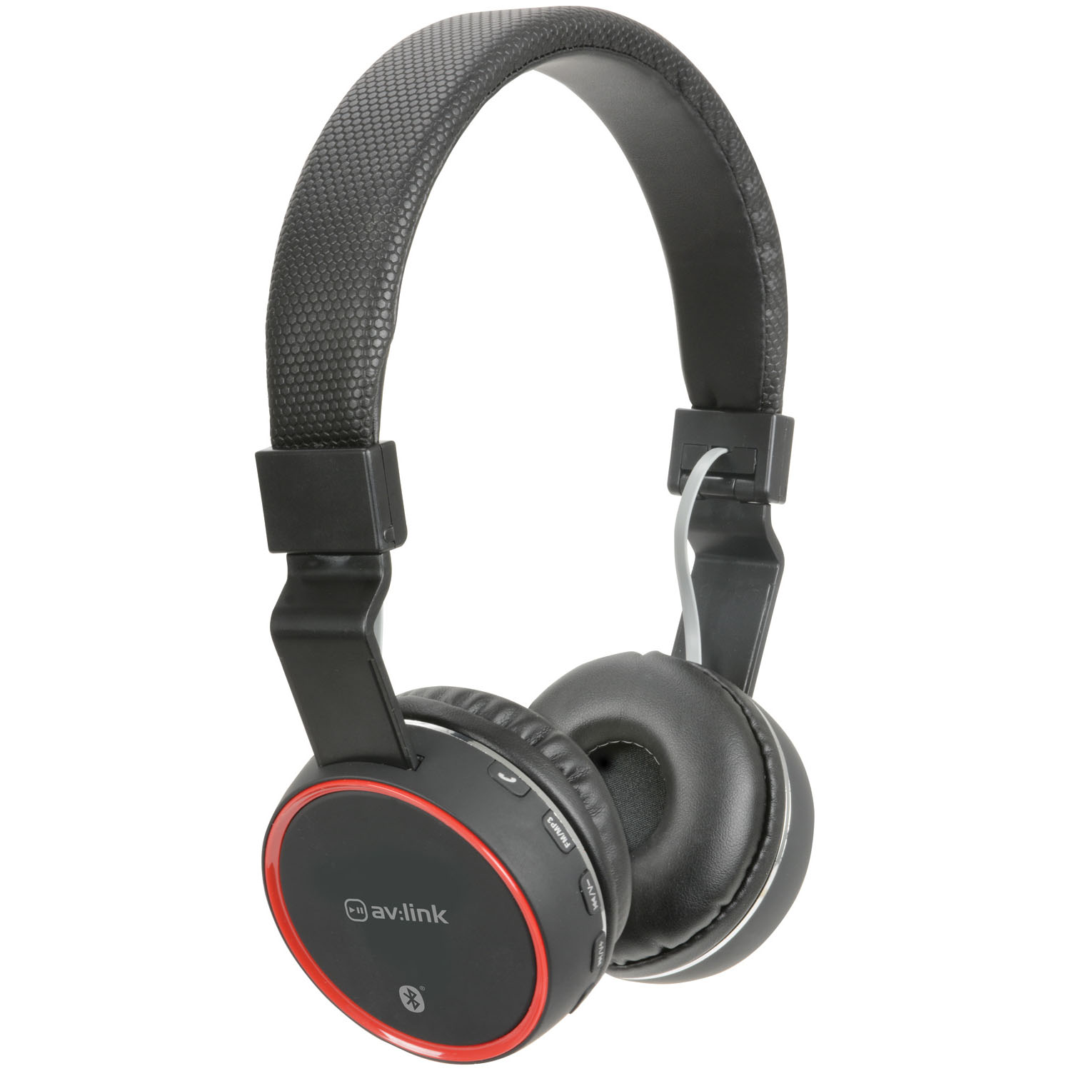 AvLink Wireless Bluetooth Headphones PBH10-BLK | 40mm Drivers + FM Radio + microSD Slot + Foldable