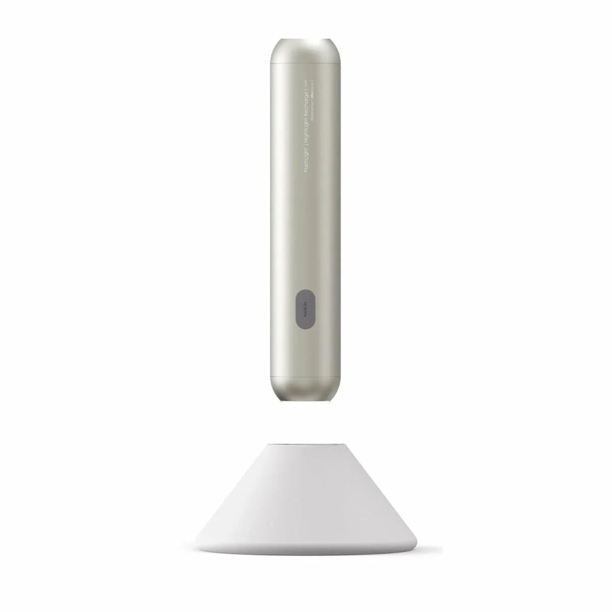 Allocacoc FlashLight Silver | NightLight Recharge Dock | Cree LED 600lm | Cool White 6500K Allocacoc FlashLight Silver | NightLight Recharge Dock | Cree LED 600lm | Cool White 6500K