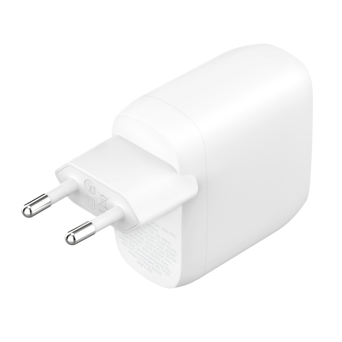 Belkin BoostCharge Pro WCB010vfWH Dual Type-C Wall Charger 60W | PD 3.1 + PPS | Φορτίστε Smartphones, Tablets, Notebooks! Belkin BoostCharge Pro WCB010vfWH Dual Type-C Wall Charger 60W | PD 3.1 + PPS | Φορτίστε Smartphones, Tablets, Notebooks!