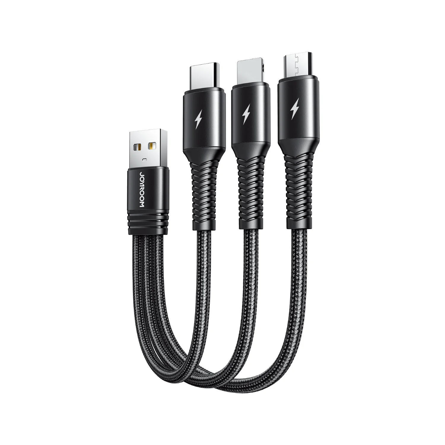 Joyroom 3-in-1 USB Charge Cable 0.15cm | microUSB + Lightning + Type-C |      !