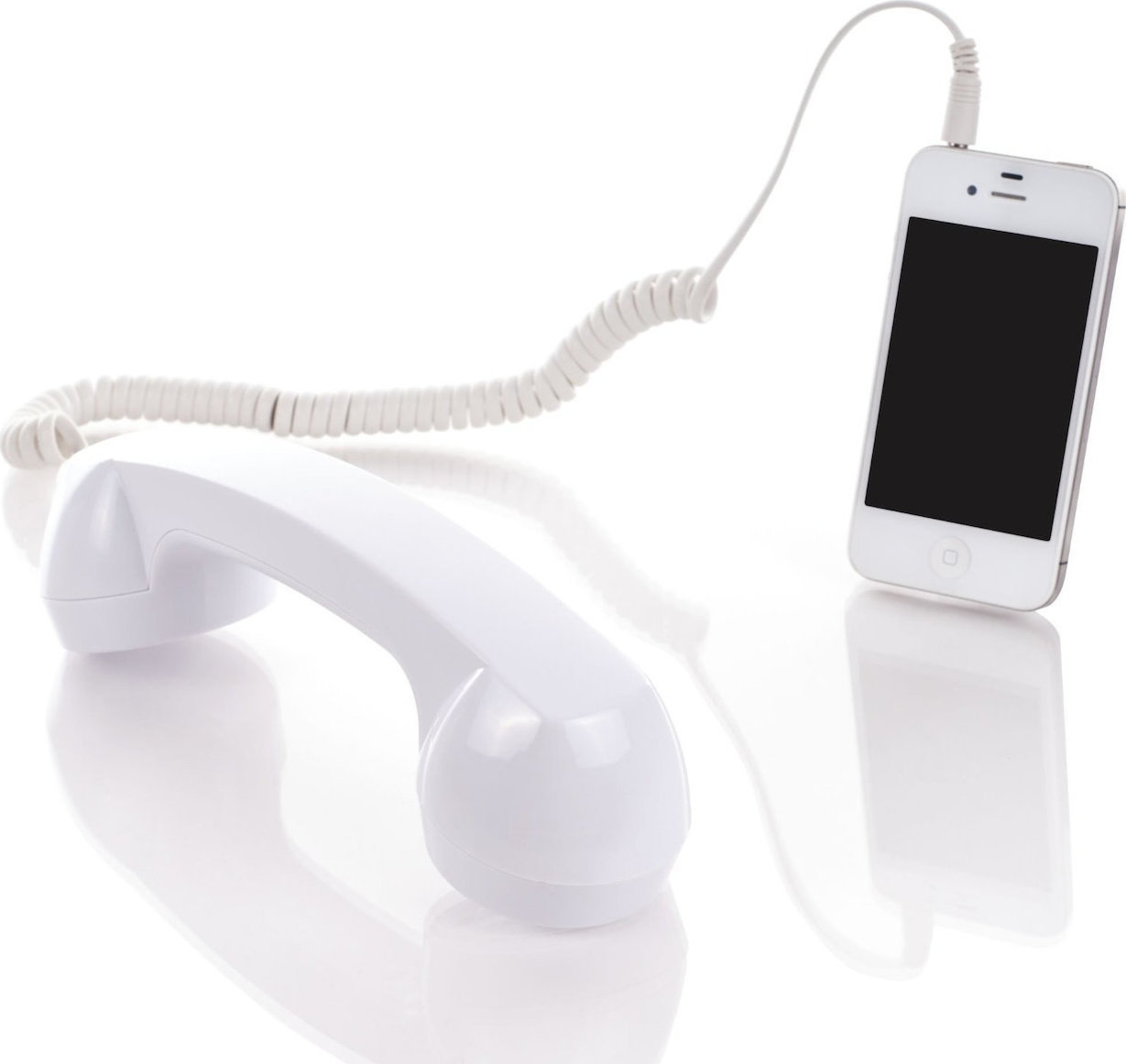Soultronic Vintage Retro Telephone Handset White |   Smartphone &     