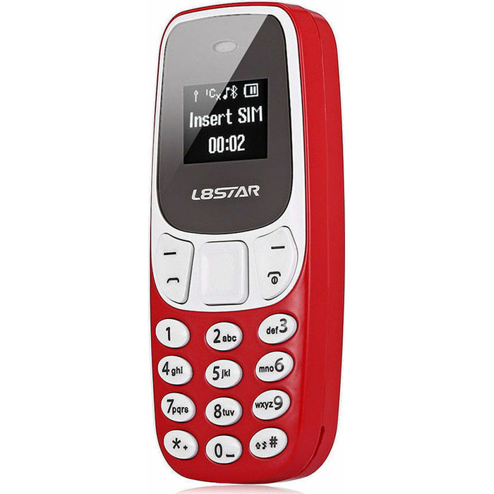 L8Star BM10 Dual Sim Mobile Phone Red  Bluetooth &  