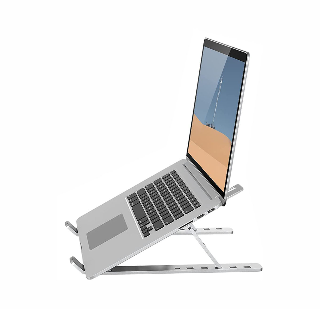 Swissten Ultra Portable & Foldable Notebook, Ultrabook & Tablet Aluminium Stand (  ) (2706)