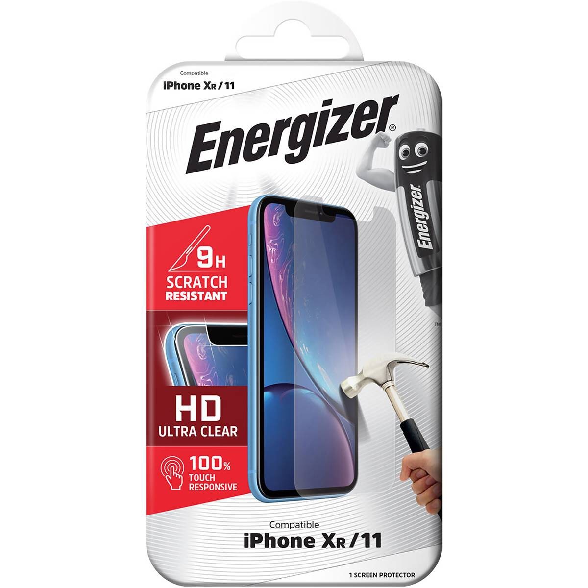 Energizer Tempered Glass Screen Protector  Apple iPhone XR - 11 (6.1")