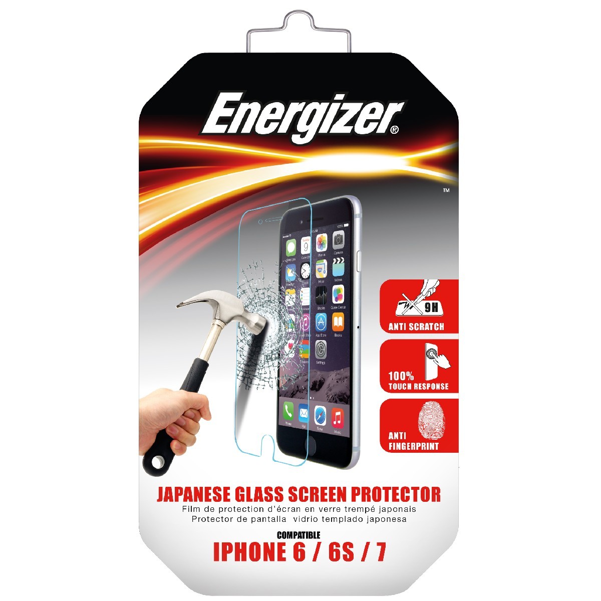 Energizer Tempered Glass Screen Protector  Apple iPhone 6 / 6S / 7 / 8 & SE (2022) (4.7")