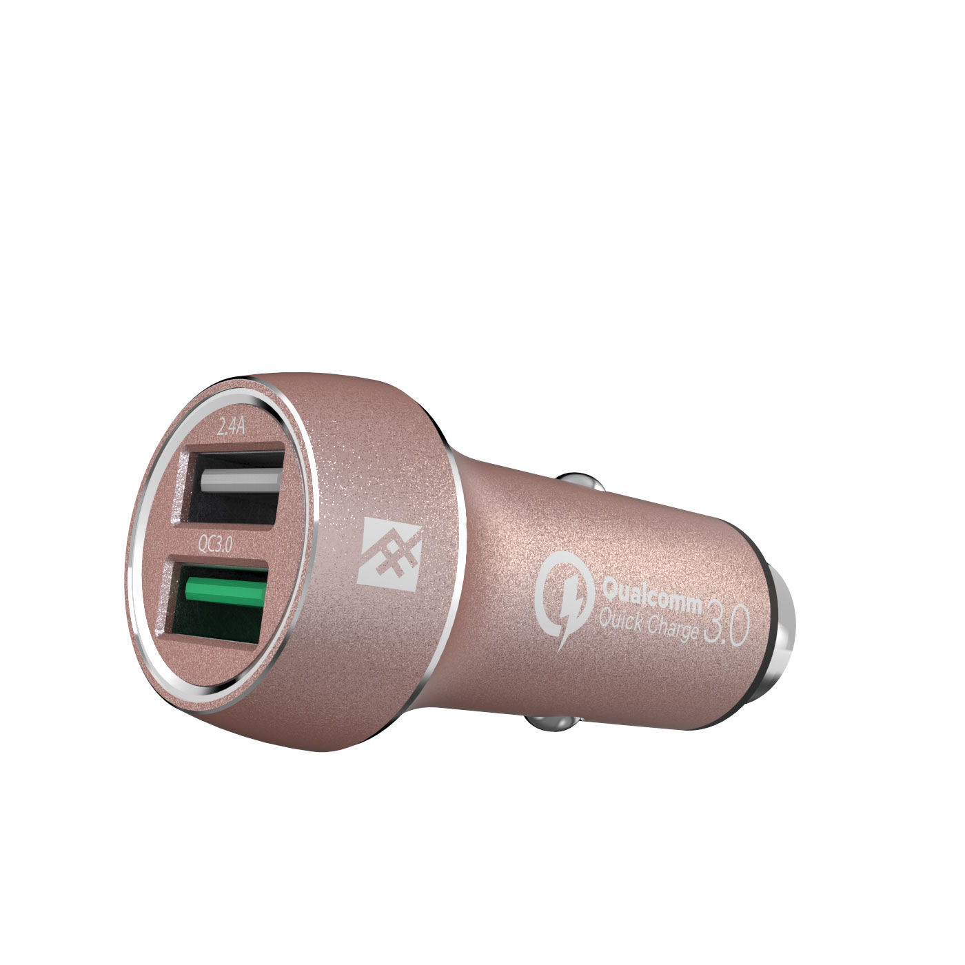 iFrogz UniqueSync Rose Gold Premium Dual USB Car Charger @ 5.4A με τεχνολογία Qualcomm Quick Charge 3.0! iFrogz UniqueSync Rose Gold Premium Dual USB Car Charger @ 5.4A με τεχνολογία Qualcomm Quick Charge 3.0!