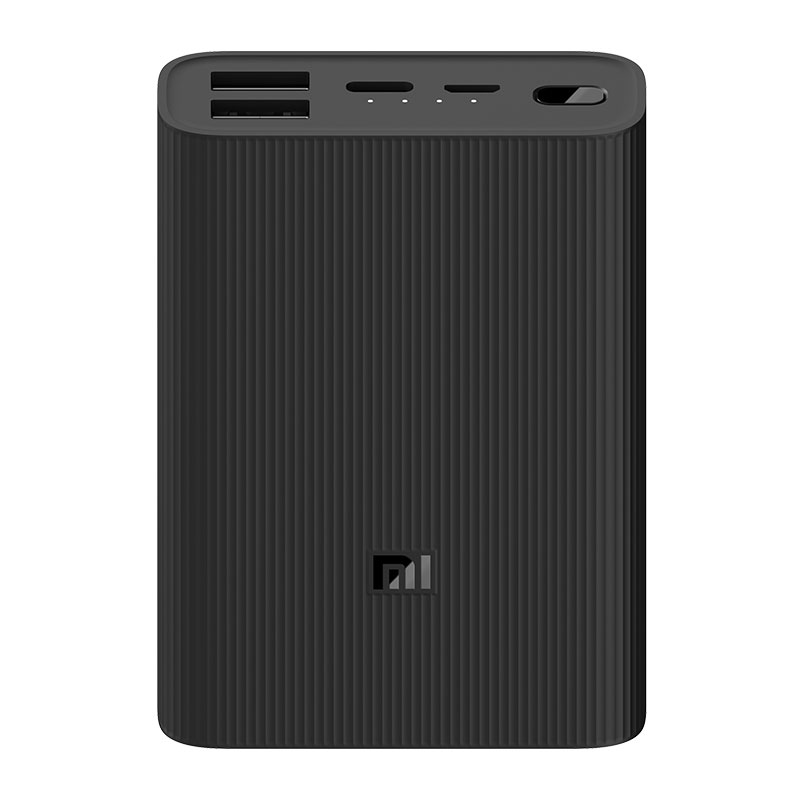 Xiaomi PB1022ZM Mi Power Bank 3 Ultra Compact 10000mAh Black | 2 x USB + Type-C | 22.5W | Dual Way Fast Charging