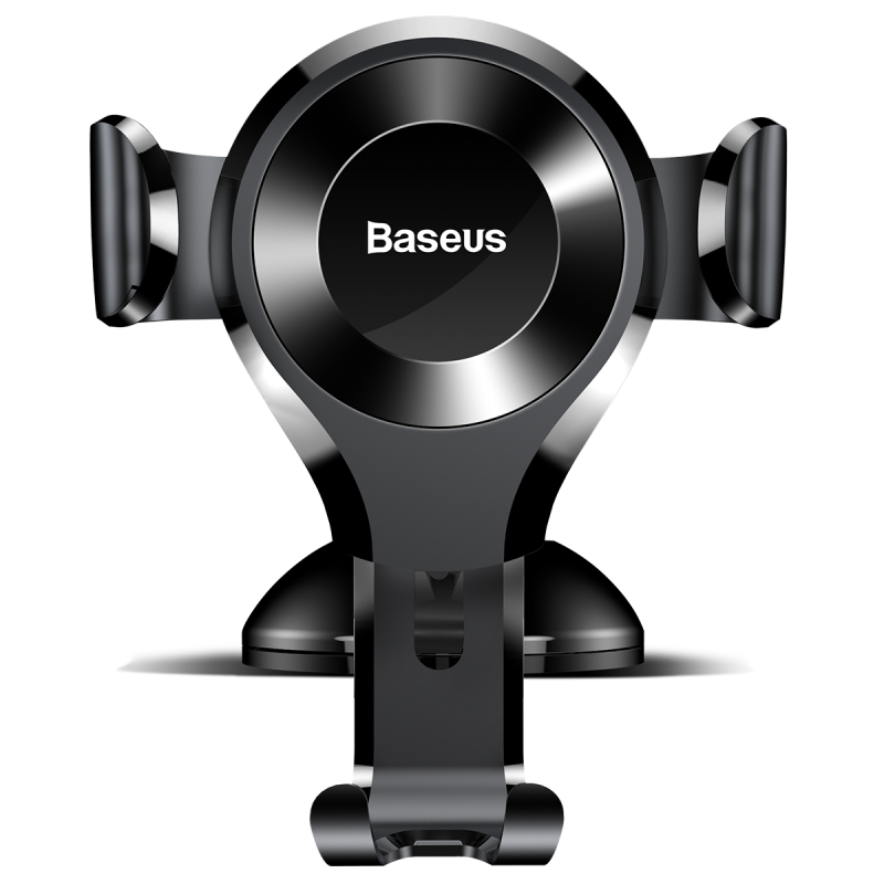 Baseus Osculum Type Gravity Car Mount Black/Black | One-Hand Operation | Multi-Angle | Charging Hole