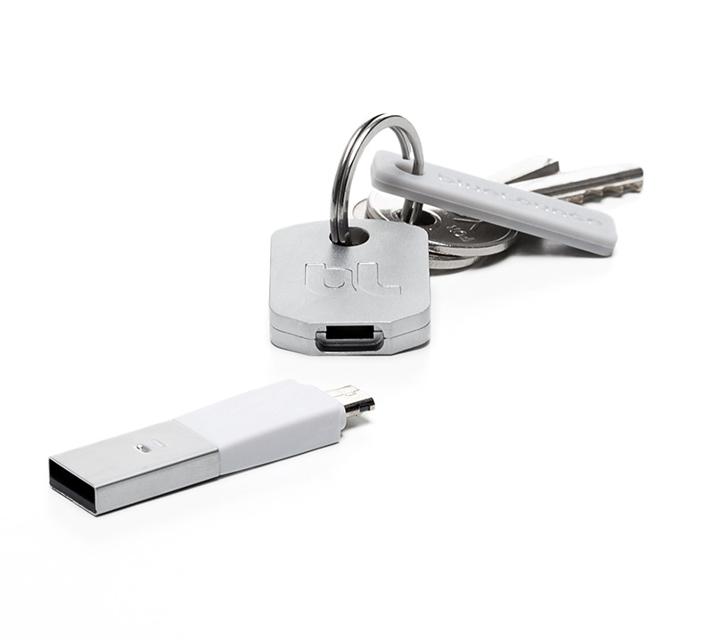 Bluelounge Kii Keychain Cable White    microUSB  (      )