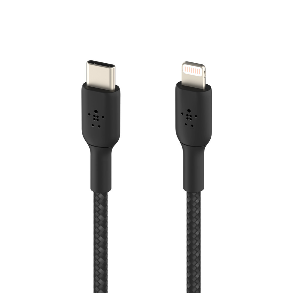 Belkin CAA004bt1MBK Type-C  Lightning Cable 1m Black   USB Power Delivery 30W | Tested 10.000 Bends