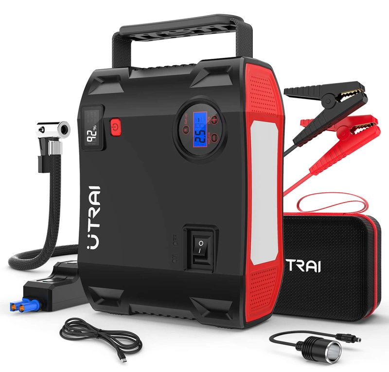 Utrai Jstar 5 Jump Starter Power Bank 59.2Wh | 2 x USB @ 3.1A + DC Output + 12V Jump Starter + Air compressor pump + LED φακός Utrai Jstar 5 Jump Starter Power Bank 59.2Wh | 2 x USB @ 3.1A + DC Output + 12V Jump Starter + Air compressor pump + LED φακός