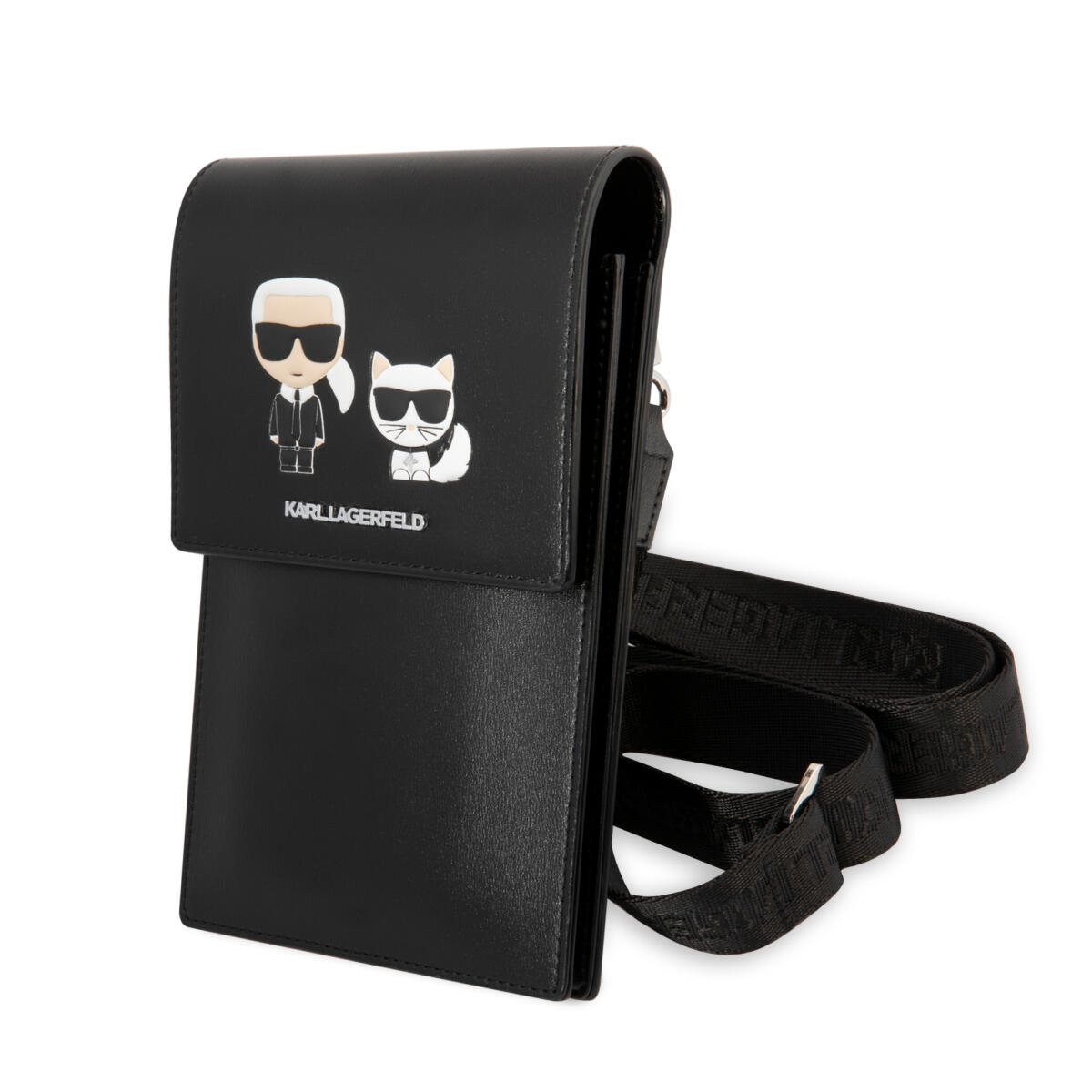 Karl Lagerfeld Universal Crossbody Phone Pouch KLWBSAKCHSK | Multi-Compartment | Card Holder Pocket