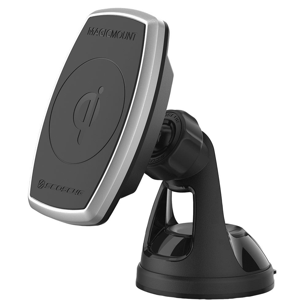 Scosche MagicMount Pro Charge Window/Dash MPQ2WD-XTSP: Magnetic Mount / + Stand + Wireless Charging  Smartphones