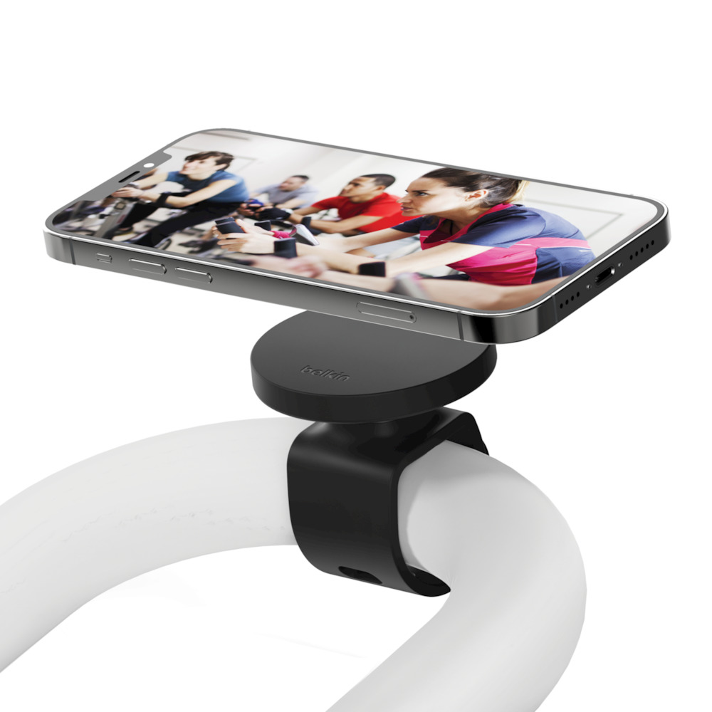 Belkin MMA005btBK Magnetic Fitness Phone Mount | MagSafe Compatible | Apple iPhone 12/13/14 Belkin MMA005btBK Magnetic Fitness Phone Mount | MagSafe Compatible | Apple iPhone 12/13/14