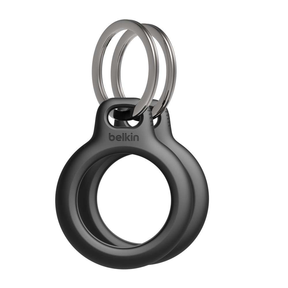 Belkin (MSC002btBK) Secure Holder  Key Ring Black  Apple AirTag (2-Pack)